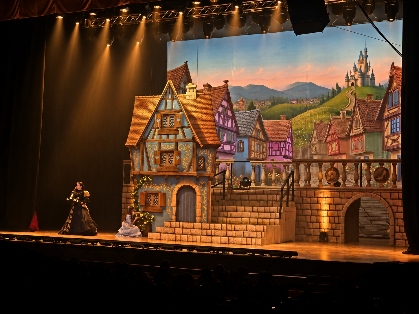 Newark Symphony Hall — storybook stage set with performers and theatrical lighting