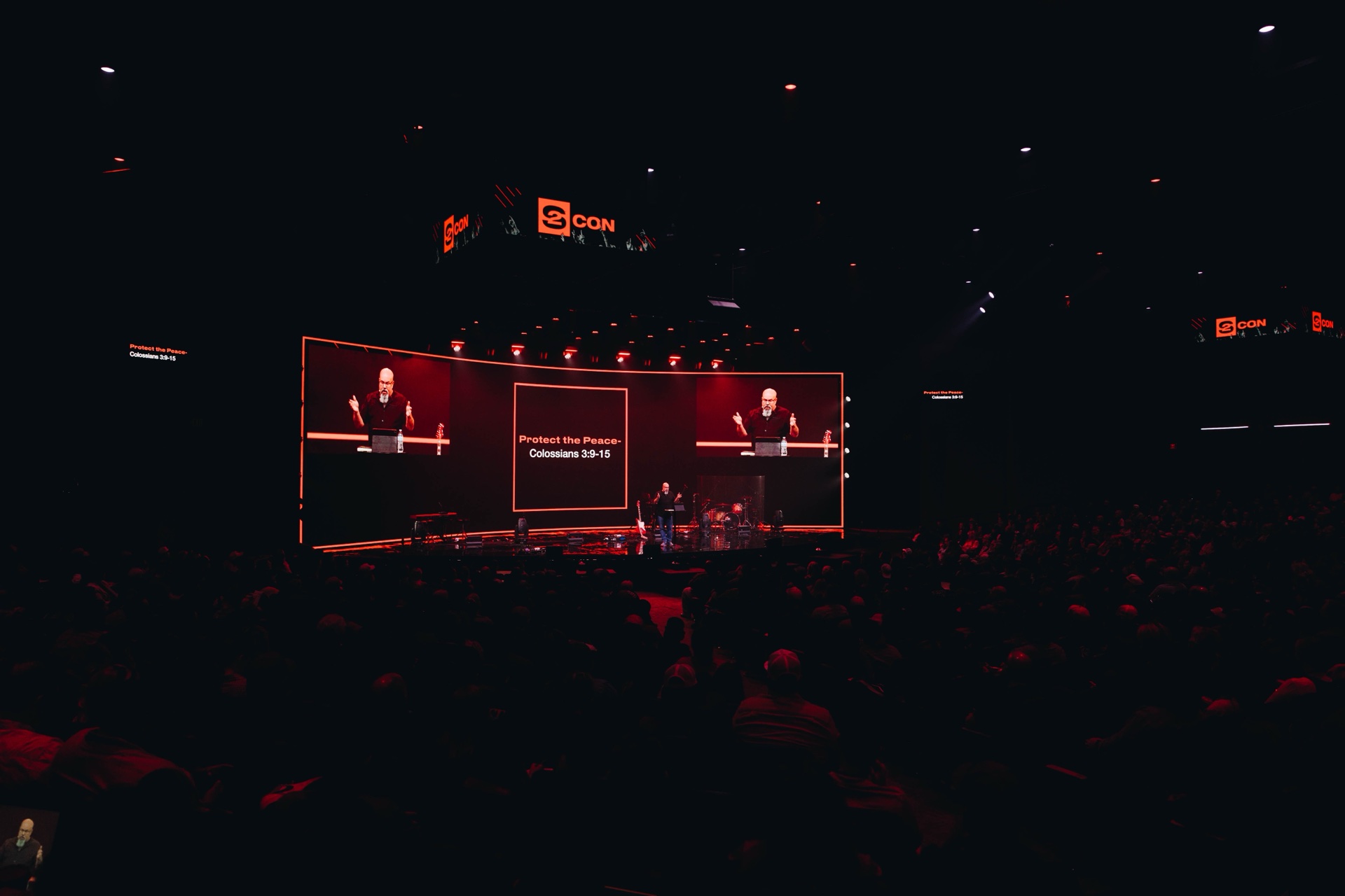 Subtle overhead lighting detail at Cornerstone