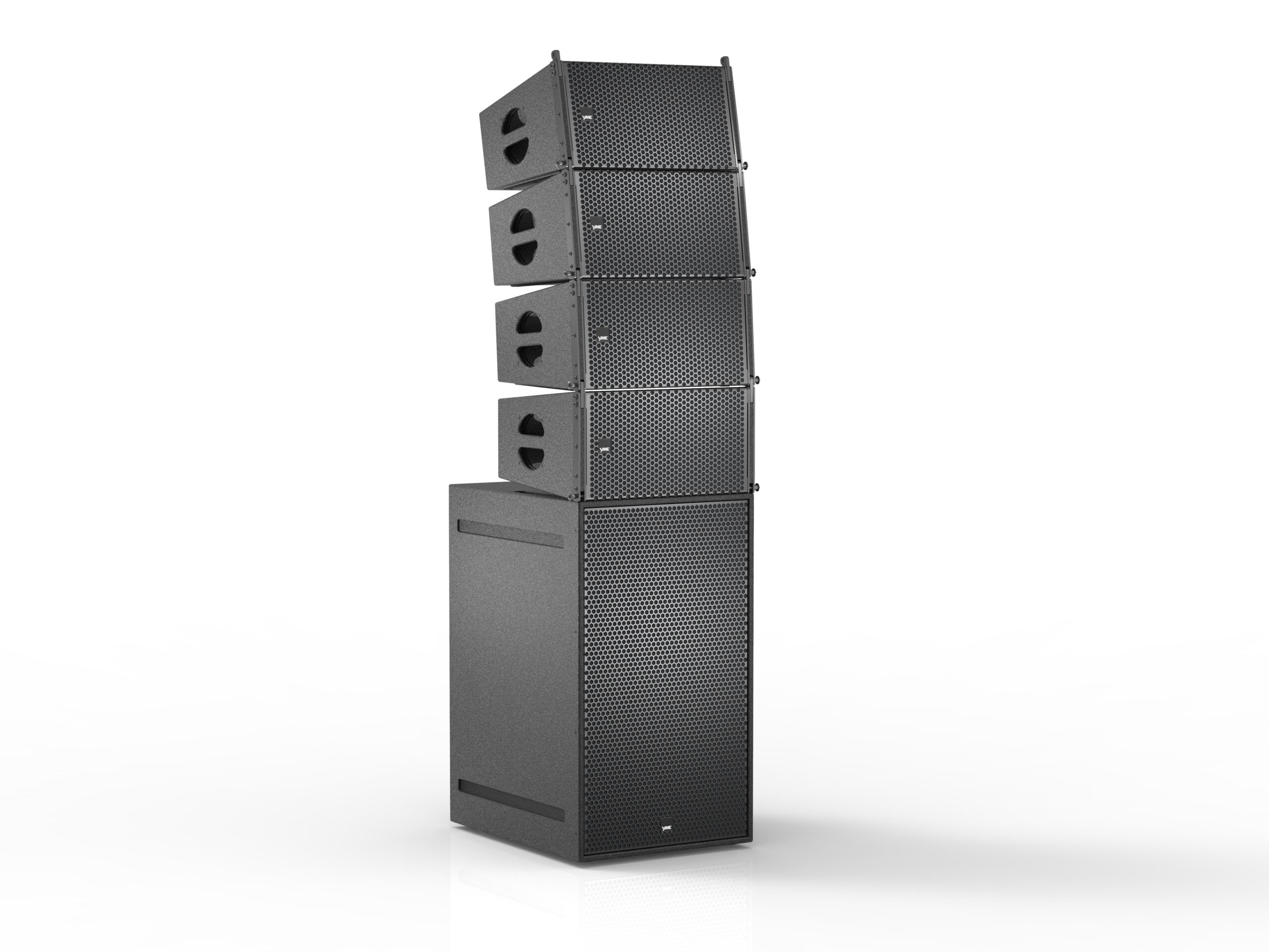 YME line-array loudspeaker and subwoofer system
